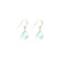 Sea Glass Chalcedony Isla Drop Earrings, thumbnail 2 of 3
