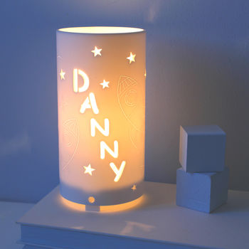 Personalised Rocket And Star Night Light, 7 of 9
