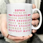 Valentines Gifts For Him My Favourite Person Coffee Mug, thumbnail 7 of 7