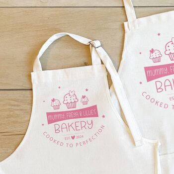 Personalised Mother Daughter Matching Baking Aprons, 2 of 4