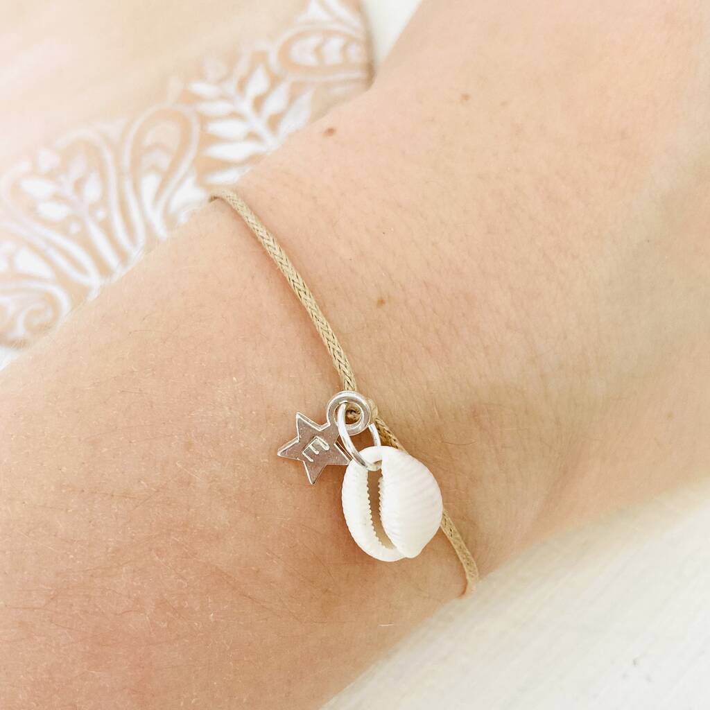 Personalised Cowrie Shell Friendship Bracelet, 1 of 5