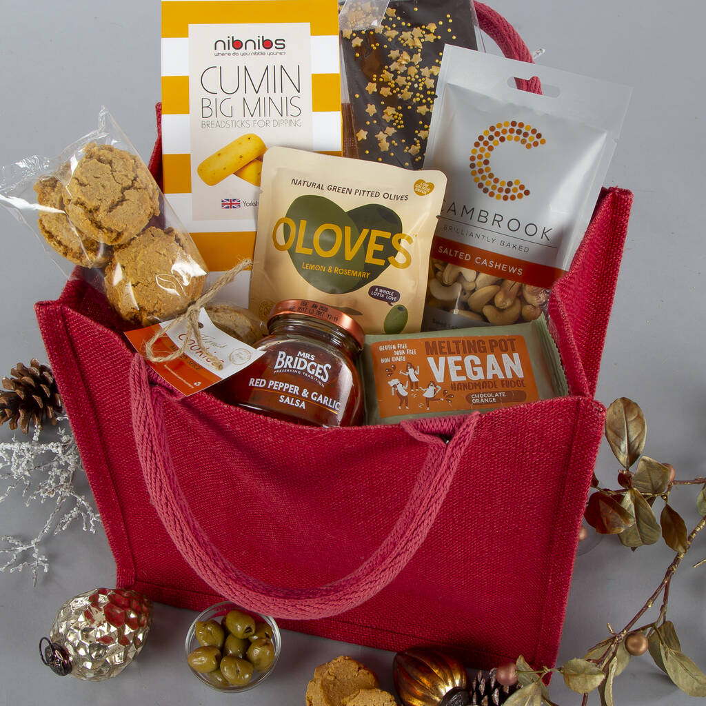 the vegan jute bag gift hamper by virginia hayward