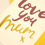 'Love You Mum' Typographic Card, thumbnail 2 of 2