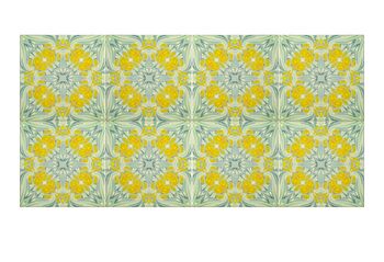 Yellow Green Botanical Ceramic Tile, 4 of 9