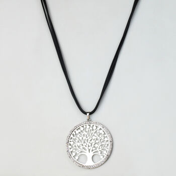 Tree Of Life Pendant Cord Necklace, 4 of 5