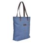 Denim And Leather Tote Bag With Liberty Fabric Lining, thumbnail 1 of 4