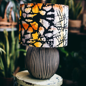 Abstract Batik Lampshade, 2 of 3