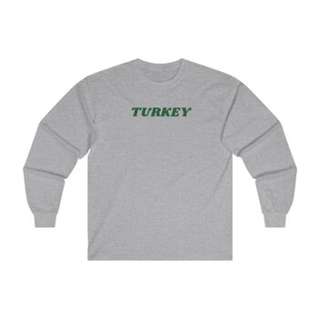 Mens Christmas 'Turkey' Slogan Long Sleeve Tee, 3 of 4