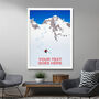 Personalised Powder Skier Art Print, thumbnail 3 of 7