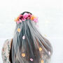Hen Party Bride To Be Floral Veil, thumbnail 1 of 6