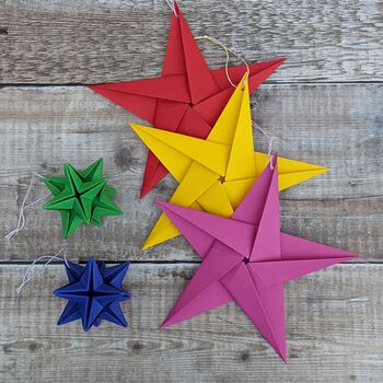 Big Origami Star Paper Decoration, 5 of 7