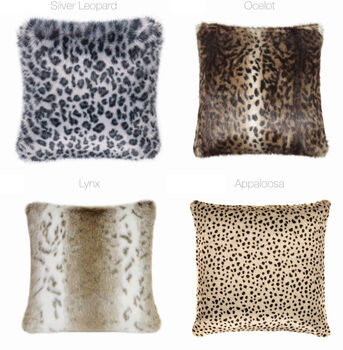 Square Cushions. Luxury Faux Fur Made In England, 5 of 7