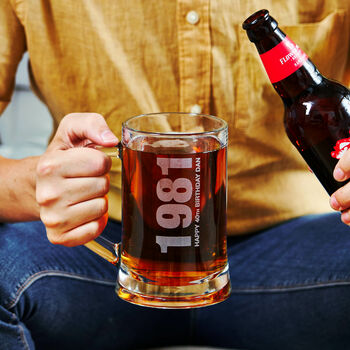 Personalised 'Year' Beer Tankard, 3 of 4