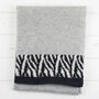 Zebra Knitted Lambswool Wrap, thumbnail 2 of 2