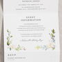 White Floral Concertina Wedding Invitations, thumbnail 3 of 8