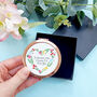 Floral Heart Compact Mirror | If Mums Were Flowers, thumbnail 5 of 8