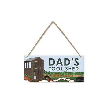 Dad's Tool Shed Hanging Door Sign, 2 of 3