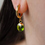 Peridot Hoop Earrings, thumbnail 3 of 10