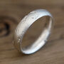 Sandcast Court Recycled Silver Ring, thumbnail 5 of 7