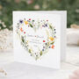 Personalised Wildflower Wedding Day Card, thumbnail 2 of 3