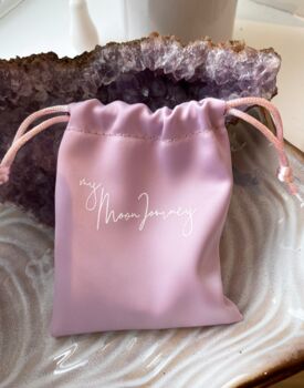 Rose Quartz Crystal Heart Pouch ~ My Moon Journey, 3 of 6