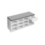 Open Compartments Shoe Bench Shoe Storage, thumbnail 5 of 7