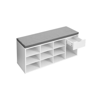 Open Compartments Shoe Bench Shoe Storage, 5 of 7