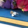 Sterling Silver Hydrangea Flower Ring, thumbnail 2 of 11
