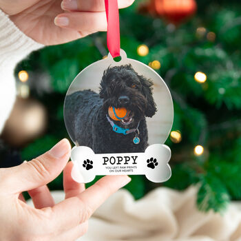 Personalised Dog Memorial Sentimental Bauble Gift, 3 of 5