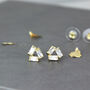 Square Clear Crystal Stud Earrings, thumbnail 2 of 8
