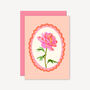 Peony Floral Card Peach, thumbnail 1 of 2