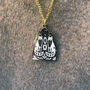 Gold Wolves Necklace, thumbnail 1 of 8