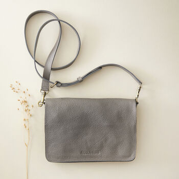 Fair Trade Leather Clutch Bag Detachable Strap, 3 of 12