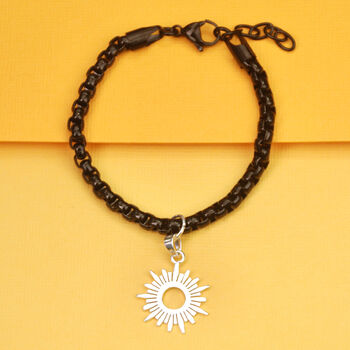Customisable Unisex Black Box Link Bracelet, 8 of 10
