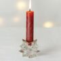 Star Glass Candleholder With Gold Trim, thumbnail 2 of 6