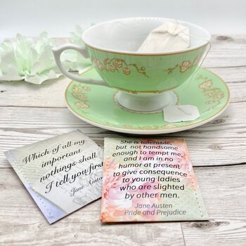 Jane Austen Tea Gift Set With Regency Style Teacup, 11 of 12