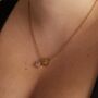 Custom Birth Flower And Gemstone Necklace, thumbnail 3 of 7