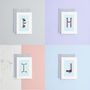 Pack Of Five X Blank Monogram Card Sets, thumbnail 8 of 12