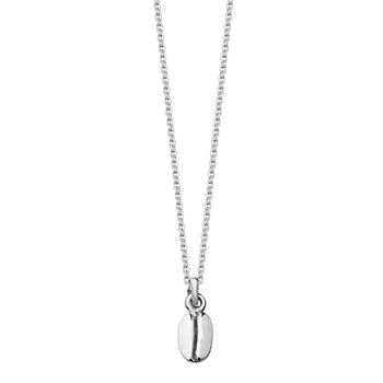 Sterling Solid Silver Coffee Bean Necklace, 4 of 6