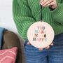 Embroidery Cross Stitch Kit You Make Me So Happy, thumbnail 1 of 7