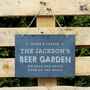 Personalised Beer Garden Large Slate Hanging Slate, thumbnail 2 of 4