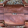 Luxury Buffalo Leather Holdall, Travel Bag, Gym Bag, thumbnail 7 of 7