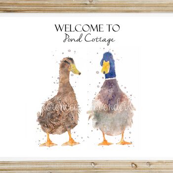 Personalised Home Sign Ducks, 3 of 3