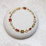 Personalised Deep Multicoloured Gemstone 18ct Gold Bracelet, thumbnail 1 of 6