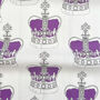 Personalised Crown Design Linen Tea Towel, thumbnail 3 of 5