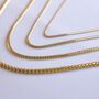 Gold Plated Miami Cuban Chain Necklace For Men, thumbnail 3 of 12