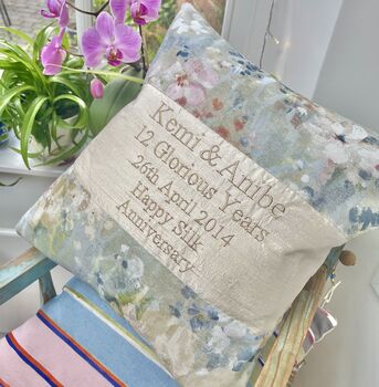 Golden Or Silver Wedding Cushion, 2 of 12