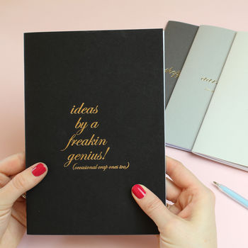 Funny Gold Foil Notebooks, 2 of 10