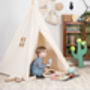 Natural Cotton Canvas Teepee, thumbnail 4 of 5