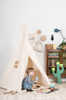 Natural Cotton Canvas Teepee, 4 of 5